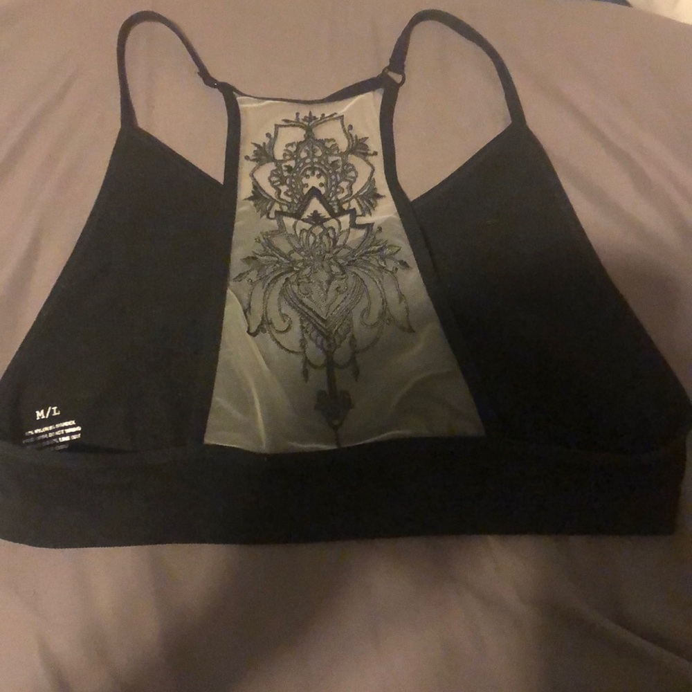 Black boho Razorback bralette - Picture 5 of 5